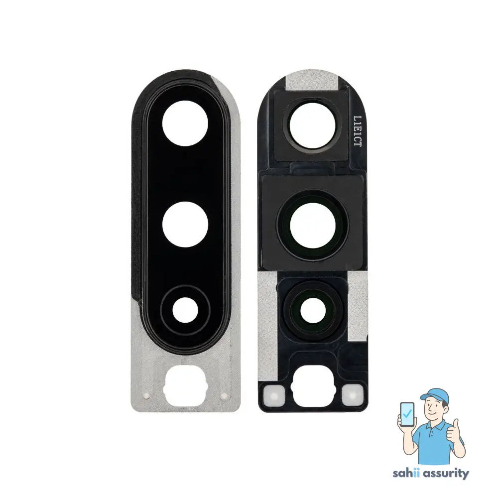 Camera Lens Glass with Frame for OnePlus 8 Black